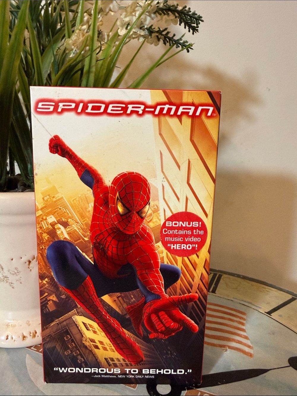 Spiderman 2002 VHS movie with Toby McGuire. collectable